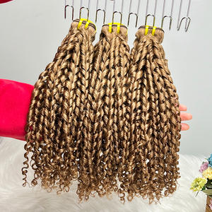 100% <span class=keywords><strong>Natural</strong></span>, Crudo, Indio # 6 Paquetes <span class=keywords><strong>de</strong></span> <span class=keywords><strong>Cabello</strong></span> Humano Rizado Pixie Marrón Medio, <span class=keywords><strong>Extensiones</strong></span> <span class=keywords><strong>de</strong></span> <span class=keywords><strong>Cabello</strong></span> Rizado Pixie al por Mayor, <span class=keywords><strong>Extensiones</strong></span> <span class=keywords><strong>de</strong></span> <span class=keywords><strong>Cabello</strong></span> <span class=keywords><strong>de</strong></span> Color Personalizado - Product Image 1