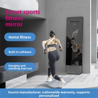 Miroir Magique Intelligent de Fitness Complet pour la Maison, Vertical Mural, pour Yoga, Danse, Sports – Miroir Transfrontalier Fabriqué