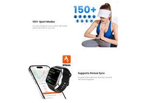 Montre connectée HAYLOU Watch 3, écran AMOLED carré, bracelet en silicone, boîtier en alliage d'aluminium, blanc - Product Image 4