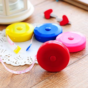 Mini cinta de medición para costura, Logo personalizado, forma redonda, colorida, 150cm - Product Image 6
