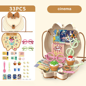 Casa de juegos china <span class=keywords><strong>para</strong></span> <span class=keywords><strong>niñas</strong></span>, juguete de doctor, set de maquillaje, casa de juegos, 4 temas, barato - Product Image 4