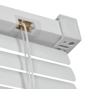 White Pvc Venetian Blind 120x160 Cm With Tilting Slats Wall Mounted Sun <b>Shade</b> - Product Image 4