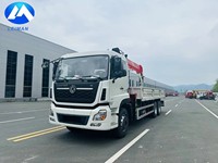 Grue montée sur camion 10 tonnes SPS25000 Moteur Cummins Haute efficacité SANYPALFINGER avec camion de transport