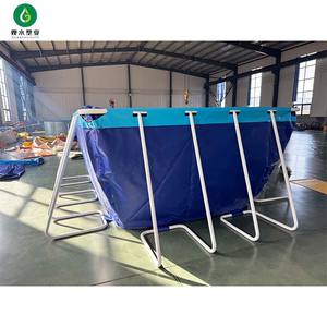 China Suministra Grandes Parques Acuáticos Inflables para Adultos al Aire Libre con <span class=keywords><strong>Piscinas</strong></span> Elevadas Inflables con Marcos Metálicos - Product Image 2