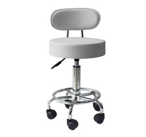 Cadeira rolando sgabello da bar regolabile economico rotondo con schienale - Product Image 3