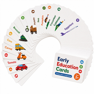 Tarjetas de aprendizaje temprano personalizadas, herramientas para el desarrollo del vocabulario, útiles escolares, tarjetas educativas con esquinas redondeadas para niños - Product Image 5
