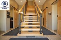 Escalier sur mesure populaire, contemporain, de luxe, tendance, minimaliste, élégant et durable pour la vente en gros