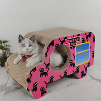 Carton en forme de voiture personnalisé griffoir pour chat maison papier durable griffoir tour pour chats
