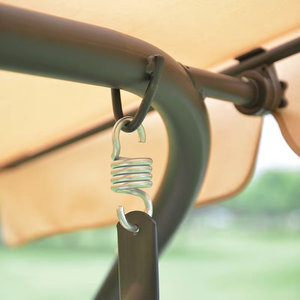 Columpio para patio exterior de 3 plazas, sofá <span class=keywords><strong>colgante</strong></span>, Metal con soporte de silla de jardín, muebles de equipamiento - Product Image 6
