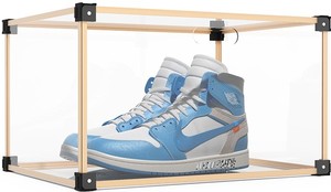 Stapelbare klare Schuhkarton Aufbewahrung Acryl Schuhkarton Magnet verschluss <span class=keywords><strong>box</strong></span> - Product Image 5