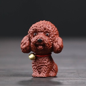 MSH mignon chanceux Teddy zodiaque chien Wangcai Table à thé ornements de Table service à thé accessoires - Product Image 1
