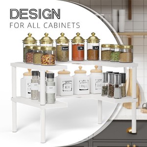 <b>Rotatable</b> multi-layer <b>spice</b> <b>rack</b>, floor-standing, multi-functional, no-drill <b>spice</b> storage <b>rack</b> for kitchen organization. - Product Image 3