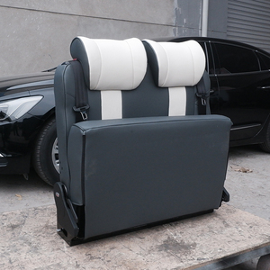 Asientos plegables SpaceSaver para furgonetas con cinturones de seguridad integrados de 3 puntos, piezas de asiento de cuero para furgonetas camper y vehículos recreativos. - Product Image 2