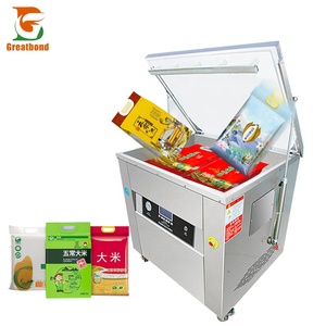 Machine d'emballage sous vide industrielle automatique haute puissance CE Dz-650 pour aliments, riz, dattes, noix de cajou, briques, avec formage double face, capacité 10 kg - Product Image 1