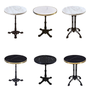 Juegos de Comedor Redondos Modernos IWELL, Muebles para Cafetería, Mesa de Restaurante de Hierro - Product Image 1