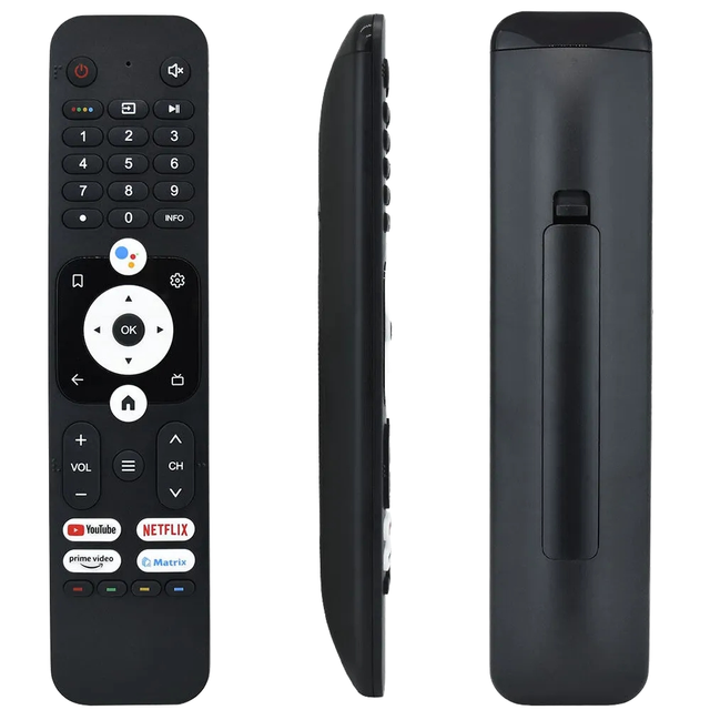 Voice Remote Control HTR-U31 ABS Material Haier H50K66UG/H55K66UG/H58K66UG Infrared Control Android TV AAA Battery 10m Range