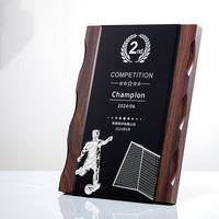 Personnalisation de médailles de récompense, Certificat d'autorisation en cristal, Plaque de récompense professionnelle vierge en bois, Impression UV étanche, Sport