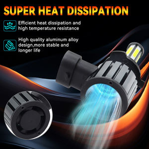 Vente Flash : Phares LED 6 faces à puce COB, feux de route/croisement H4/H7/H11/9005/9006/9012, 12V 60W 10000 Lumens 6000K, ampoule universelle pour voiture - Product Image 5