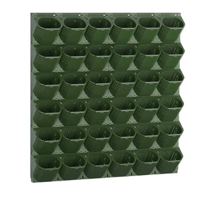 Jardinières murales suspendues en plastique, design moderne, <span class=keywords><strong>pour</strong></span> intérieur et extérieur, montées sur une clôture, porte-pots décoratifs <span class=keywords><strong>pour</strong></span> plantes à fleurs - Product Image 4