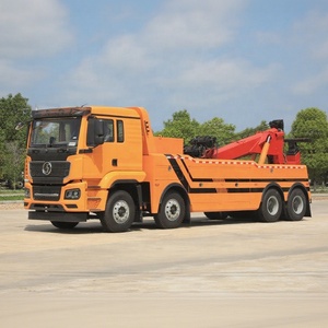 Được sử dụng rộng rãi shacman 8x4 phẳng kéo xe tải gắn cẩu Kính thiên văn bùng nổ đường-Thanh toán bù trừ xe nặng phá hủy xe tải để bán - Product Image 2