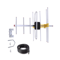 Antenne Yagi HDTV 1080P extérieure avec câble de 10 m, antenne TV numérique Yagi directionnelle longue portée, étanche, pour les chaînes locales gratuites