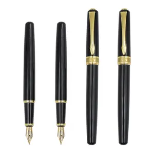 Hot Selling Geschenks tift Edelstahl Stifte schwarze Farbe Gold Clip Luxus Business Füll federhalter