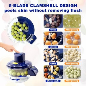 آلة تقشير الفواكه والخضروات الكهربائية متعددة الوظائف مصنوعة من مادة ABS للاستخدام المنزلي والتجاري، خاصة للشاي والحليب - Product Image 3