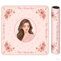 Elegante Tapete Cuadrado para Mahjong con Diseño Europeo Americano para Damas, Base de Goma con Reducción de Ruido para Mahjong Americano