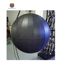 A todo Color 1,5 m de diámetro P2 P2.5 P3 P4 bola esférica Flexible para interiores esfera redonda pantalla LED a todo color