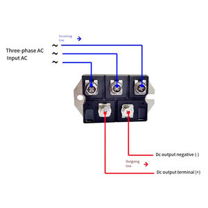 Pont redresseur triphasé MDS200P-16 MDS100A1600V 100A 150A 200A 250A MDS250P-16 MDS1501654N - Product Image 6