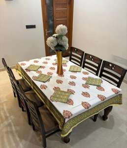 Mantel de Mesa de Comedor Moderno de Algodón con Servilletas a Juego, Ecológico, Duradero, Lavable a Máquina, Centro de Mesa Elegante para Ocasiones Especiales - Product Image 6