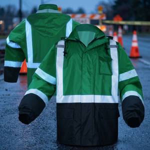 Uniforme de baseball américain personnalisable pour hommes, veste varsity doublée en polaire pour l'hiver, haut décontracté brodé avec fermeture éclair et boutons imprimés - Product Image 1