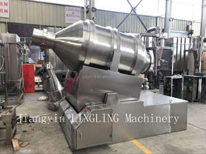 EYH Industrial Food Grade 2D Drum Rotary Batch motion Mixer macchina per granuli di polvere secca - Product Image 4
