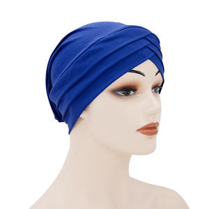 Vente en gros, nouveauté, chapeaux turcs islamiques de luxe pour femmes musulmanes, bonnet de nuit à large bande, bonnet en satin, foulard en coton - Product Image 3