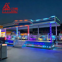Mini-attraction de train à grande vitesse moderne toutes saisons, avec éclairage LED étanche et structure en métal, pour parcs intérieurs