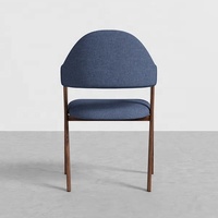 NOVA Nouveau Style Meubles De Salle À Manger Chaises De Salle À Manger Moderne De Luxe Bleu Nordique Boucle Salle À Manger Chaise Scandinave