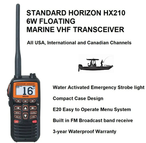 Radio maritime VHF flottante portative Standard <span class=keywords><strong>Horizon</strong></span> HX-210/HX210, talkie-walkie, radio de port maritime Marantz VHF - Product Image 5