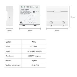 AC220V Tuya akıllı <span class=keywords><strong>Zigbee</strong></span> anahtarı 4 kanal RF 433Mhz alıcı InterlockAPP uzaktan kumanda röle modülü Alexa ile çalışmak - Product Image 6