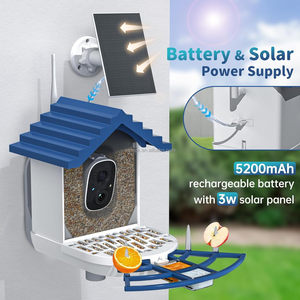 Mangeoire à <span class=keywords><strong>oiseaux</strong></span> intelligente AI moderne de luxe avec caméra, alimentée par batterie solaire, en PP, pour <span class=keywords><strong>oiseaux</strong></span> - Product Image 6