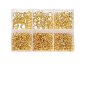 Accesorios de joyería DIY, juego de anillos abiertos de tamaño pequeño, varios colores para pulseras, collares, suministros para la fabricación de joyería con cuentas - Product Image 5