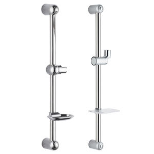 Accessoire de <span class=keywords><strong>douche</strong></span> de salle de bain moderne économique et durable en acier inoxydable SS304/201, <span class=keywords><strong>barre</strong></span> de <span class=keywords><strong>douche</strong></span> coulissante réglable avec porte-savon en ABS - Product Image 3