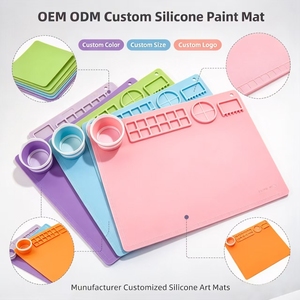 Tappetino in Silicone per Pittura Lavabile e Riutilizzabile, Antiaderente, per Bambini dai 2 ai 14 Anni, Set di Giocattoli per Disegno e Pittura, Personalizzabile - Product Image 2