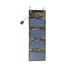 เครื่องชาร์จพลังงานแสงอาทิตย์แบบพับได้ น้ำหนักเบา 60W โมโนคริสตัลไลน์ พอร์ต USB 5V ให้พลังงานสูง แผงโซลาร์เซลล์ขนาดเล็ก สำหรับการตั้งแคมป์กลางแจ้งแบบออฟกริด - Product Image 2