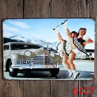 Insegne Vintage in Ferro per Moto - Stampa Personalizzata con Finitura Rustica e Facile da Appendere per Bar e Camere da Letto; Vendita all'Ingrosso su AliExpress
