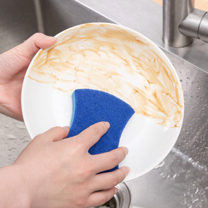 Màu Xanh bán buôn không xước sinh thái nhà bếp làm sạch chà rửa chén cellulose nhà bếp miếng bọt biển - Product Image 4