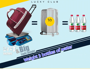 Customizable Logo Travel Bag Large Capacity Waterproof <strong>Light</strong> <strong>Suitcase</strong> 2 Wheels Pull Rod Fashionable Letter Portable <strong>Light</strong> <strong>Weight</strong> - Product Image 5