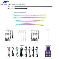 Für Cadillac CT6 2016-2022 Glefon Großhandel 64 Farben App-gesteuertes Auto-Innenraum-Ambientelicht-Set Plug-and-Play Atmosphärenlampe