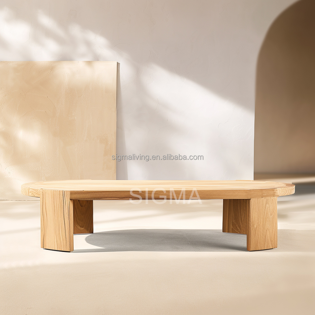 High Quality Factory Custom Patio Garden Teak Wood Sofa Modern Style All Weather Teak Sofa Outdoor Furniture Garden Sofa