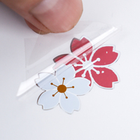 Lujo 3D en relieve UV transferencia pegatina impermeable impreso Logo transparente Metal vinilo lujo impreso impermeable en relieve 3D