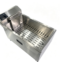 Friteuse électrique à poulet avec panier Grande capacité et construction en acier inoxydable 304 pour les rassemblements familiaux